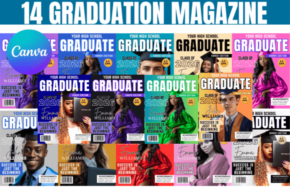 14 Graduation Magazine Canva Template: A Senior’s Keepsake