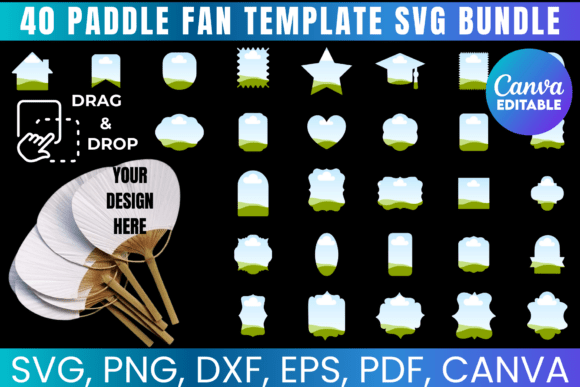 40 Paddle Fan Template Svg Bundle: Your All-in-One Event Solution
