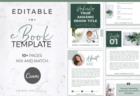 Create a Stunning Freebie with the Eucalyptus EBook Template for Canva