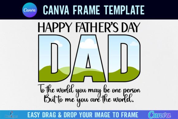 Effortless Father's Day Designs with a Canva Frame Template