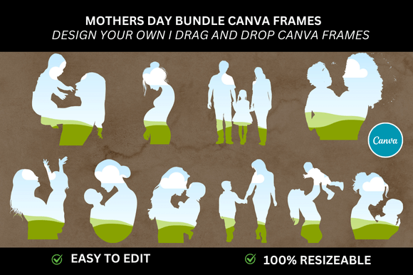 Effortless Mother's Day Designs with 5 Canva Frames