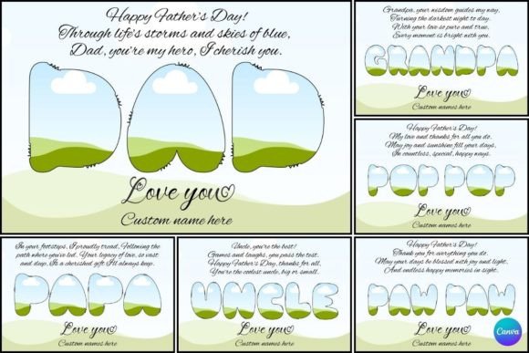 Father's Day Canva Frame Template: A Personalized Gift Guide