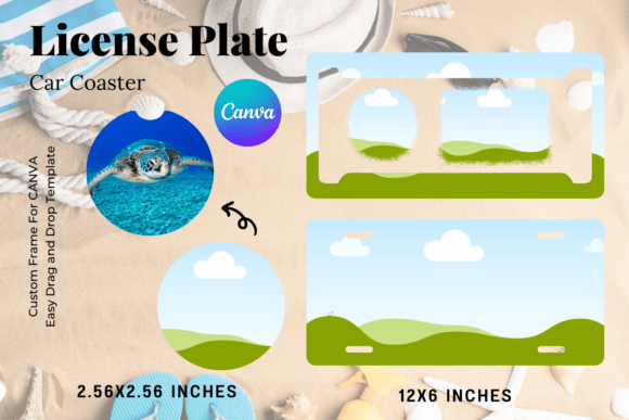 License Plate Car Coaster Canva Frame: Your Digital Toolkit