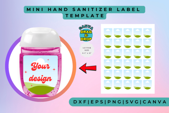 Mini Hand Sanitizer Label Template: Design Custom Labels Instantly