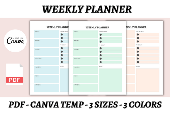 Streamline Your Brand with a Weekly Planner Canva Template