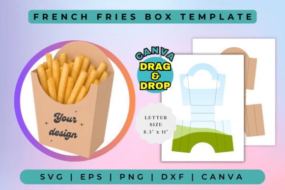 Transform Your Packaging: The French Fries Box Template