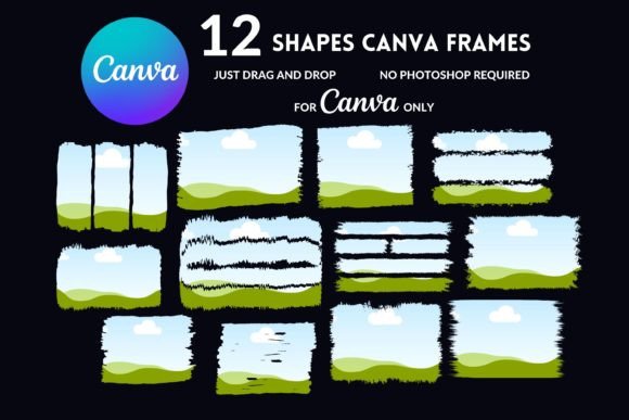 Transform Your Visuals with Editable Canva Frames and Grunge Backgrounds