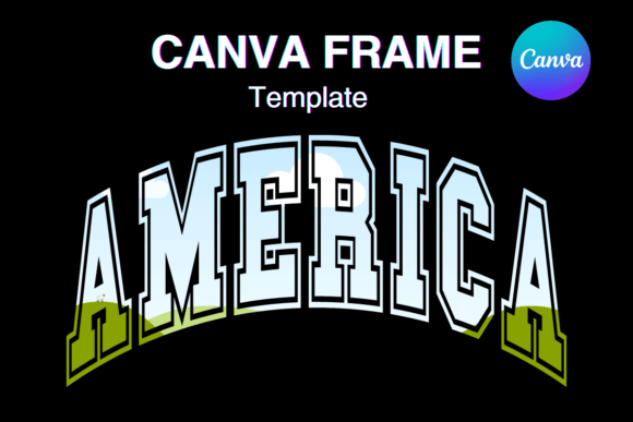 USA America Patriotic Canva Frame Photo: Your Design Shortcut